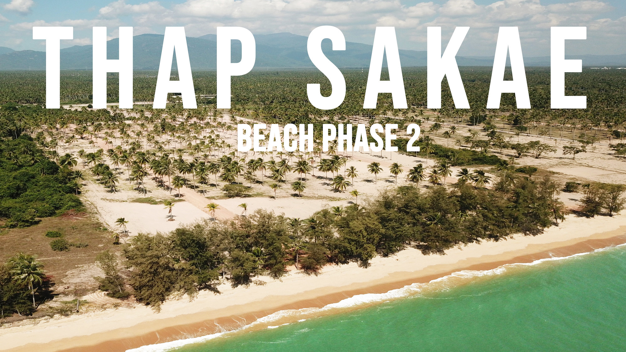 Land for sale 18 rai beach side in Thap Sakae Thailand